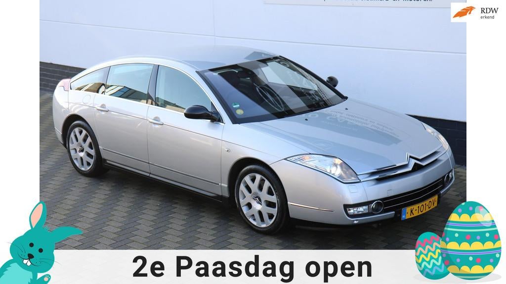 Citroen C6 3.0 V6 Lignage Leder Xenon Navi Youngtimer APK !, Gebruikt, Zwart, C6, 2946 cc