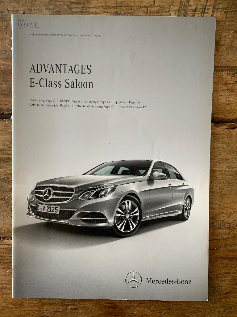 Productinformatiebrochure Mercedes-Benz E-klasse W212 2013, Zo goed als nieuw, Mercedes-Benz, Mercedes, Ophalen of Verzenden