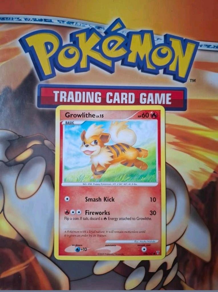 Growlithe 108/147 Platinum Supreme Victors pokemon kaart, Ophalen of Verzenden, Gebruikt, Losse kaart
