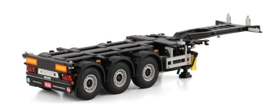 WSI 3 ASSIGE UITSCHUIFBARE CONTAINER TRAILER, Wsi, ., Nieuw, Ophalen of Verzenden