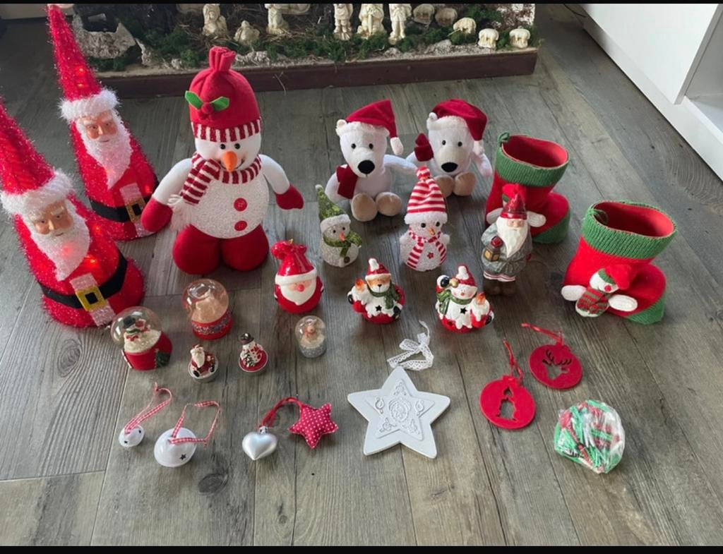 Kerstdecoratie 25-delig, Ophalen of Verzenden, Zo goed als nieuw