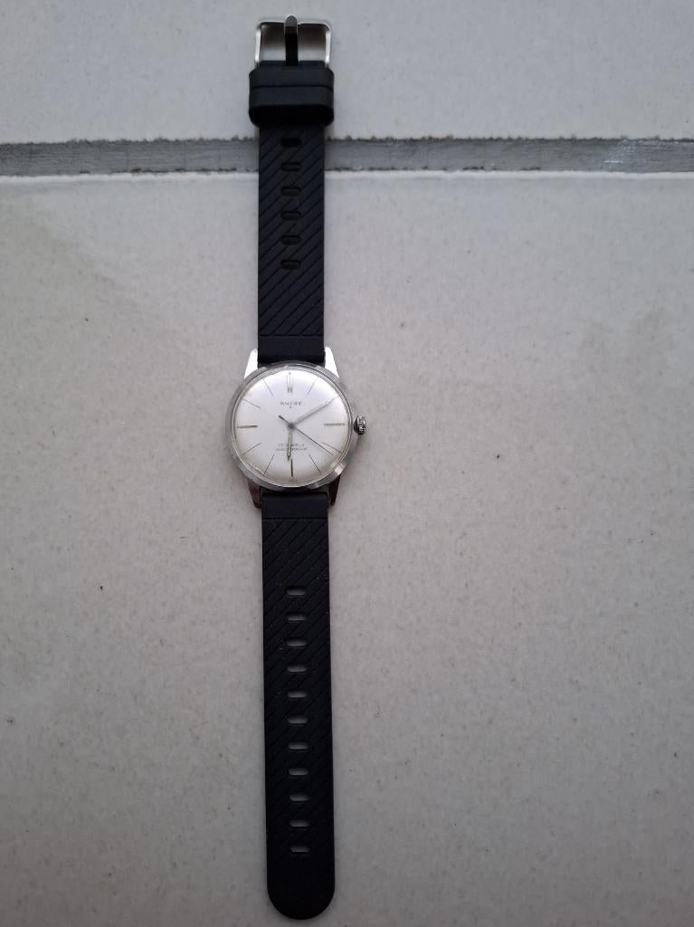 Vintage Ancre horloge, Overige merken, Staal, Met bandje, Polshorloge