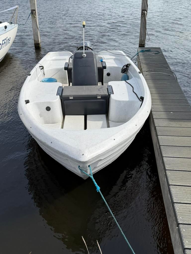 Pioner 14 met Yamaha 8pk, Watersport en Boten, Vis- en Consoleboten, Ophalen, Zo goed als nieuw, Tot 10 pk, Staal