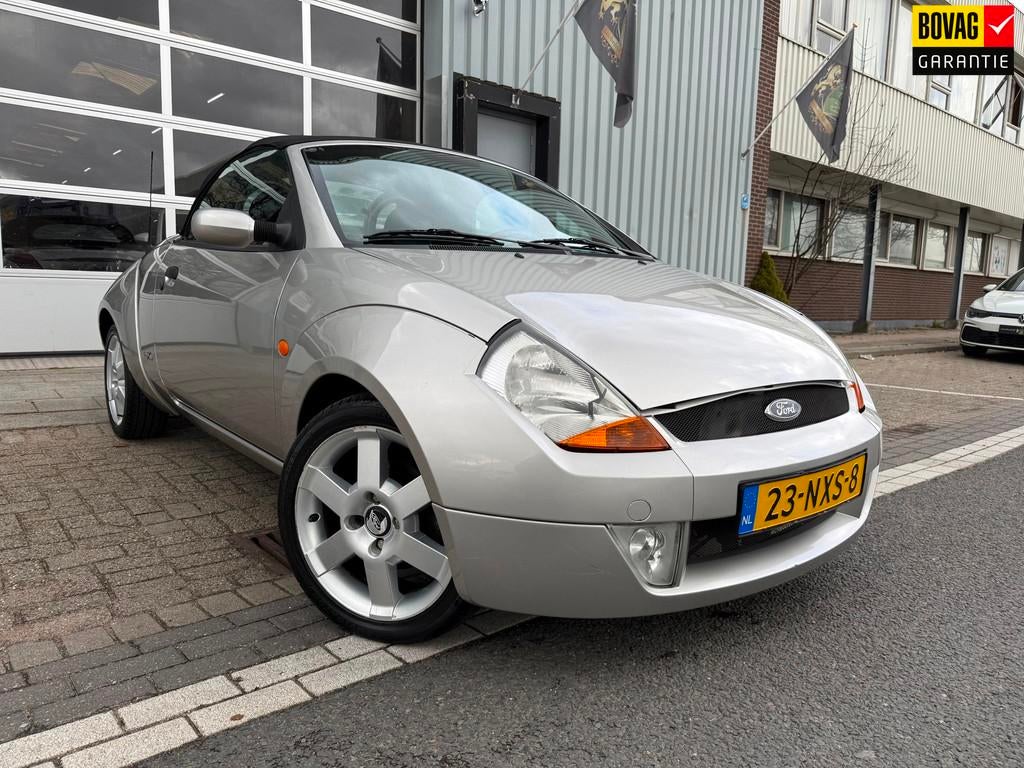 Ford Streetka 1.6 Futura Cabriolet LMV16/AIRCO/LEER/APK-2027, Leder, Bedrijf, Handgeschakeld, 2 stoelen