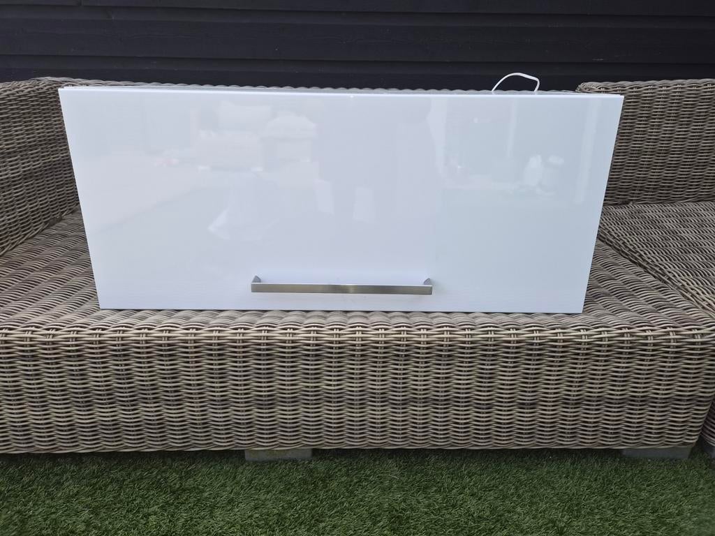 IKEA Keukenkast met Klep en Glasplaat (Scharnieren defect), Ophalen, Gebruikt, Wit, 50 tot 100 cm