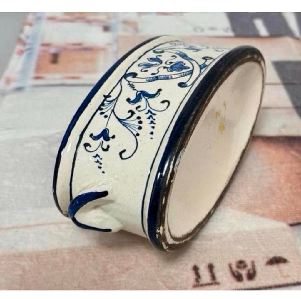 Vintage 20 x 10 CM Delftsblauw plantenbak klein delfts-blauw, Antiek en Kunst, Ophalen of Verzenden