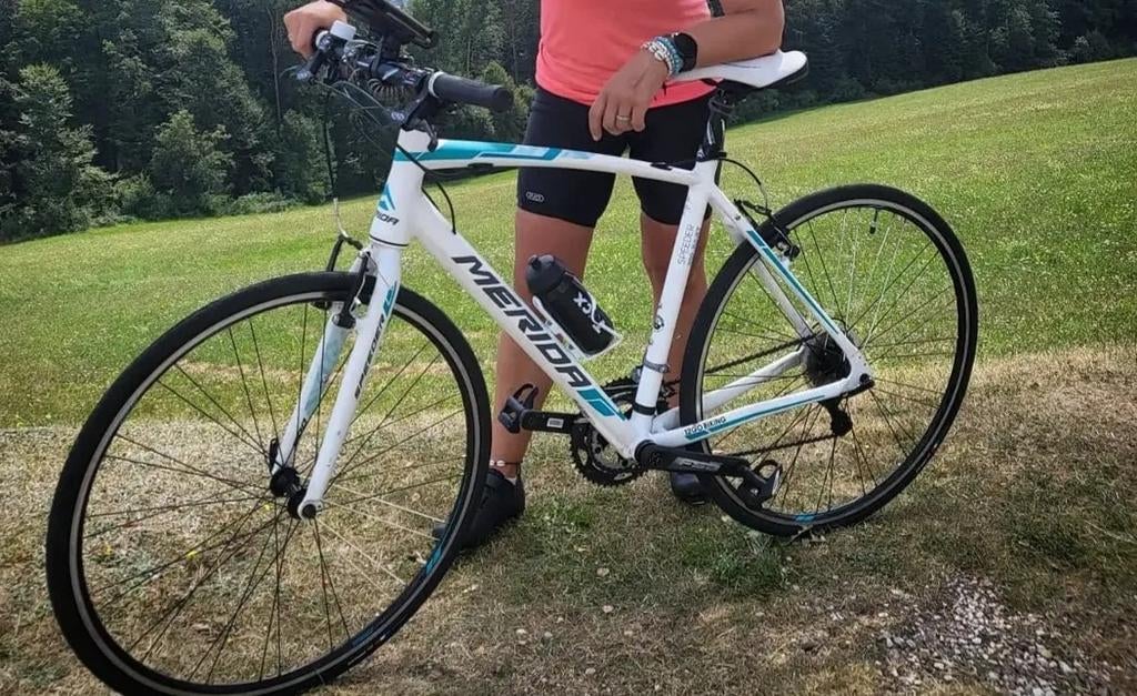 Merida Speeder 300 JULIET Dames Fitnessfiets - Wit/Zeegroen, Fietsen en Brommers, Fietsen | Racefietsen, Ophalen, Aluminium, Meer dan 20 versnellingen