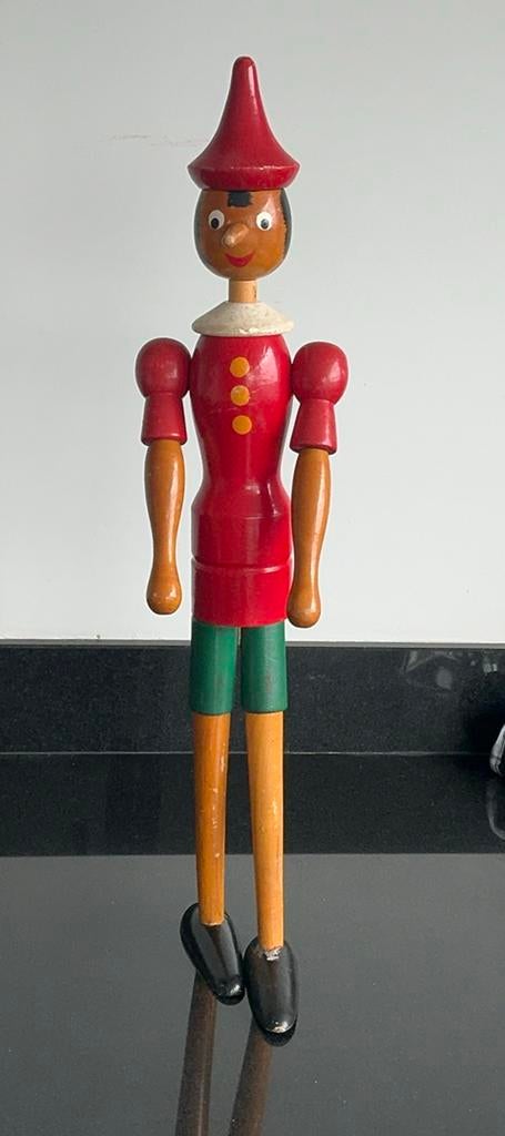 Pinokkio, oud, hout. 70 cm., Ophalen of Verzenden