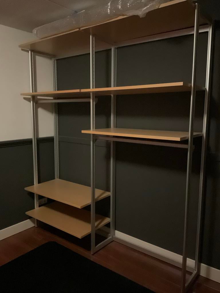 Stevige design kledingkast opbergsysteem inloopkast, Huis en Inrichting, Met plank(en), Gebruikt, 200 cm of meer, 150 tot 200 cm