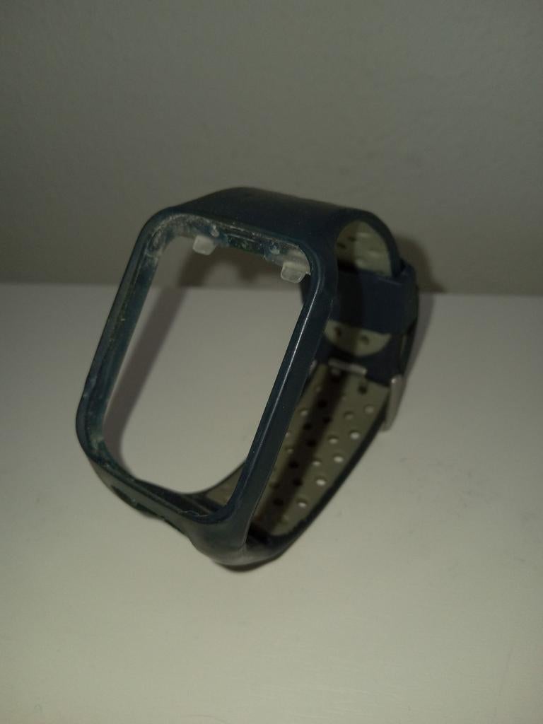 Sporthorlogebandje donkerblauw/grijs, Ophalen of Verzenden