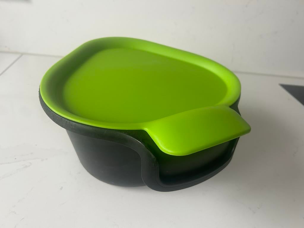 Tupperware GFT Bakje - Groen/Zwart, Huis en Inrichting, Keuken | Tupperware, Ophalen, Gebruikt, Groen, Bak of Kom