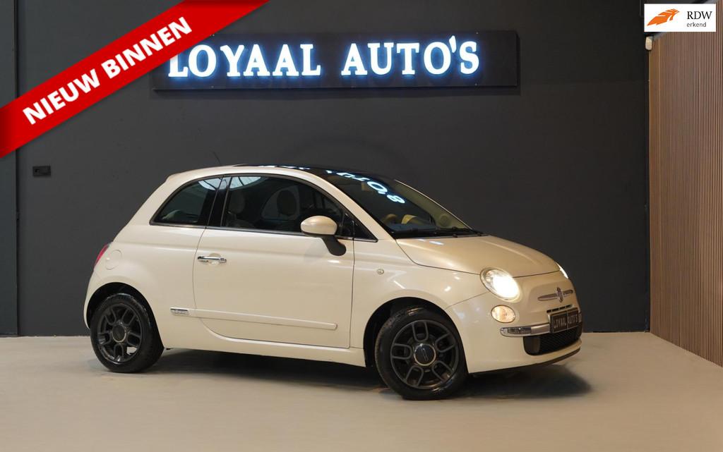Fiat 500 1.2 Lounge | AUT | PARELMOER | AIRCO | PANO | ELEK., Euro 5, Stof, Gebruikt, 1242 cc