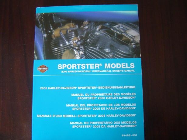 HARLEY DAVIDSON 2005 SPORTSTER models owner's manual, Motoren, Handleidingen en Instructieboekjes, Ophalen of Verzenden, Harley-Davidson of Buell