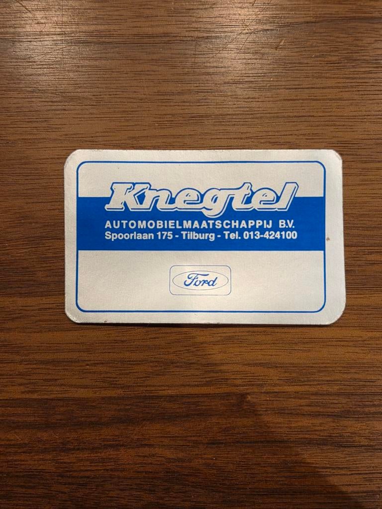 6741 Knegtel Automobielmaatschappij Ford sticker, Ophalen of Verzenden