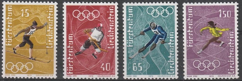 1697. Liechtenstein 551/54 pfr. Olymp. Spelen, Ophalen of Verzenden, Overige landen, Postfris