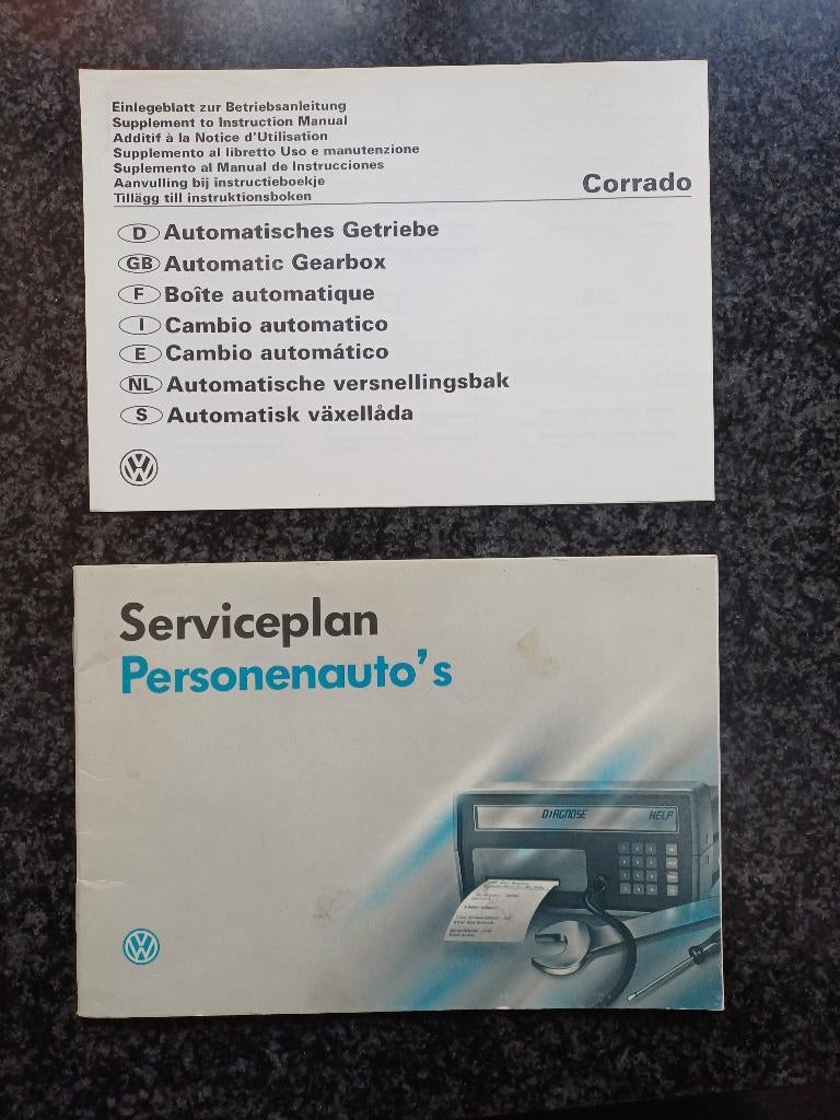 Vw corrado Serviceplan boekje, Ophalen of Verzenden, Gebruikt, Volkswagen