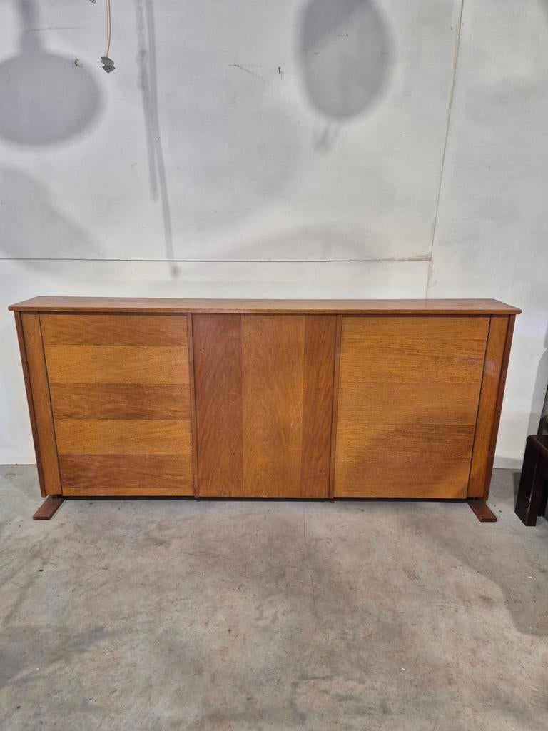 Mid century teak fineer opklapbed design, Ophalen