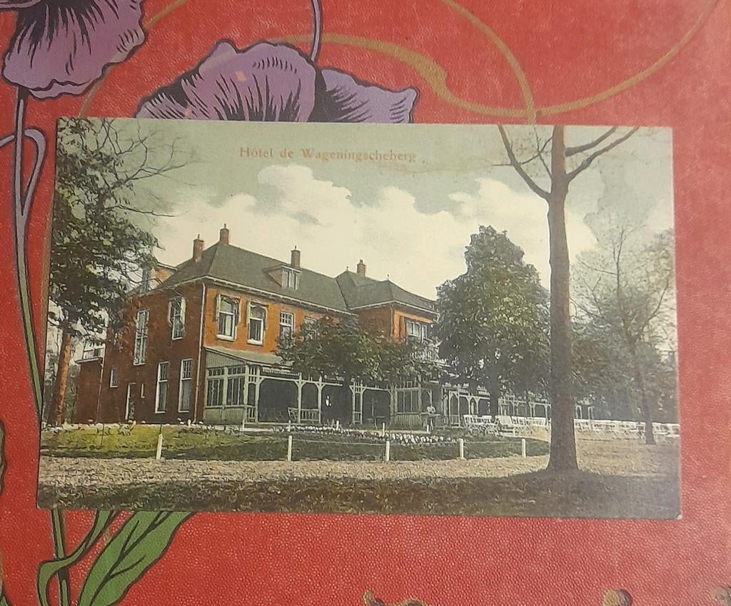 Wageningen  hotel de wageningscheberg, Verzamelen, Ophalen of Verzenden, Voor 1920, Gelopen, Gelderland