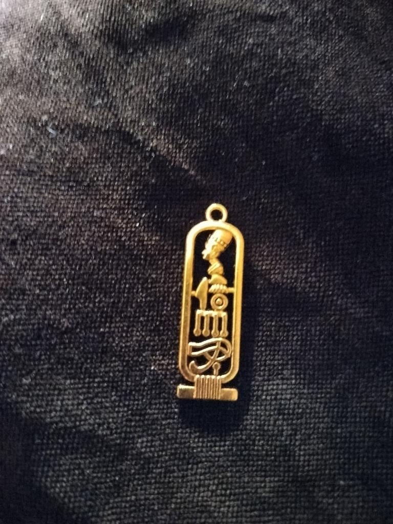 Hanger Egyptische cartouche, Ophalen of Verzenden, Zo goed als nieuw, Overige materialen, Overige merken