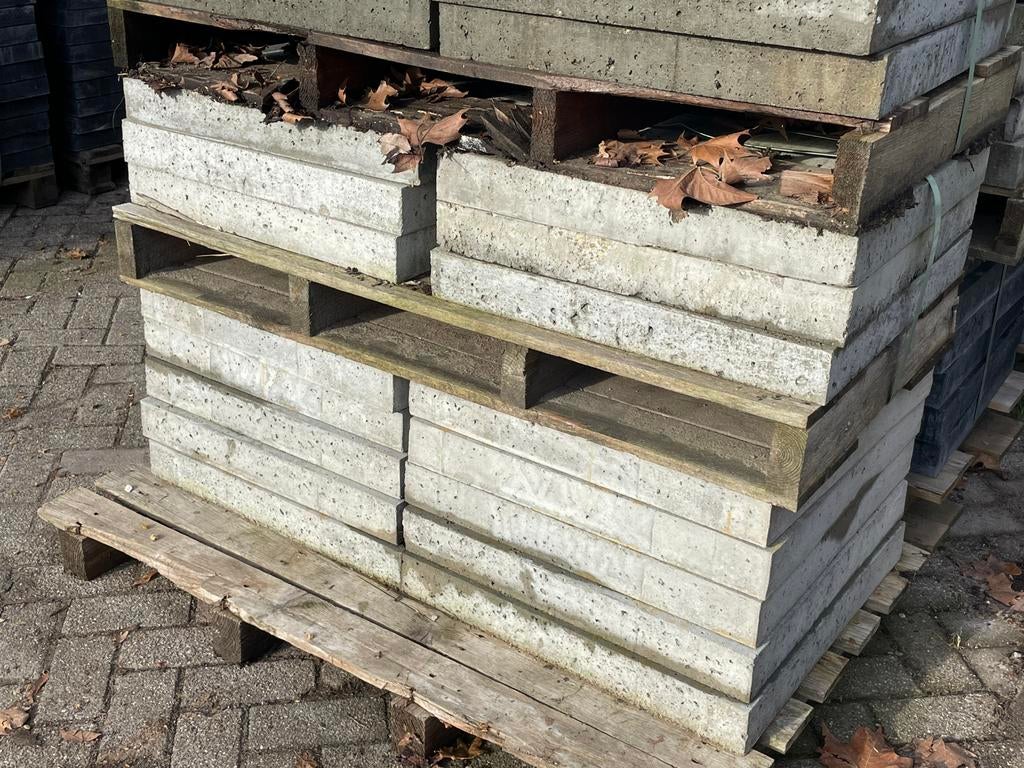 16 st Oud Hollandse tegels 60x60x7cm Grijs RESTPARTIJ, Ophalen, Nieuw, Beton, Terrastegels