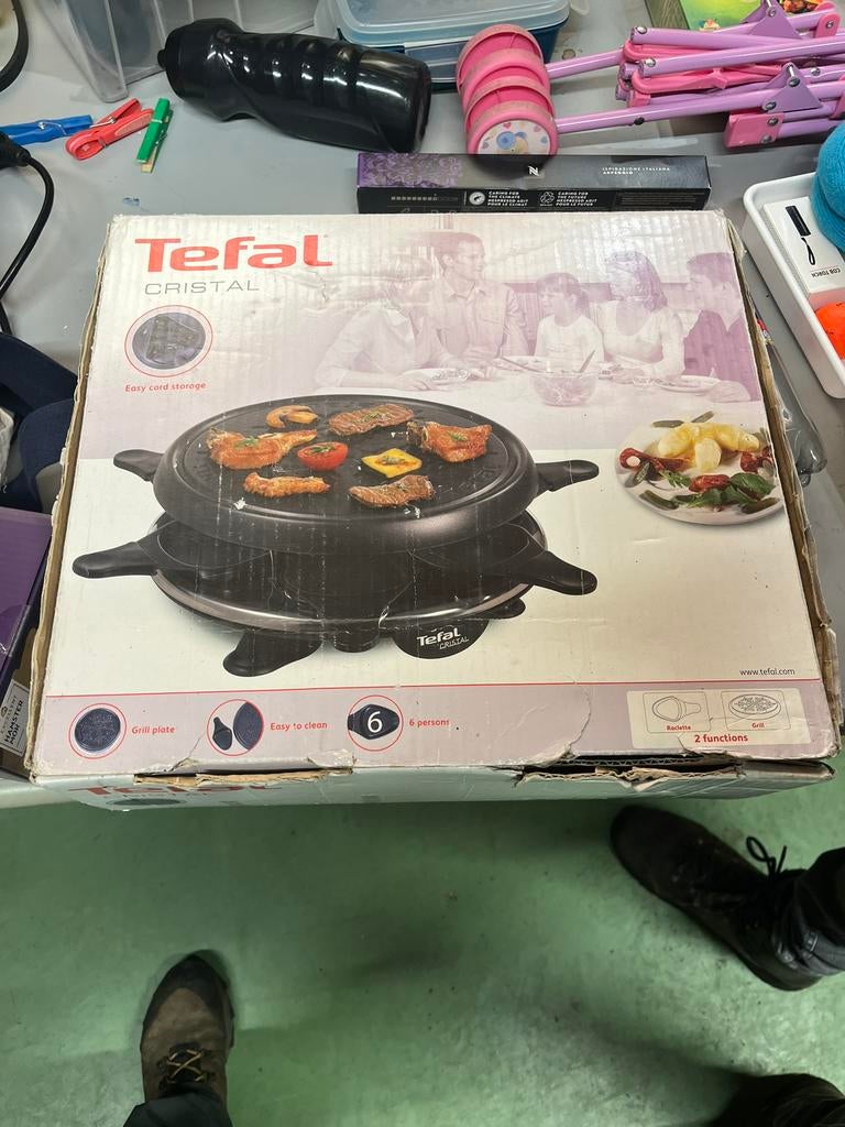Tefal cristal gourmetset voor 6 personen, Ophalen, Gebruikt, 4 t/m 7 personen