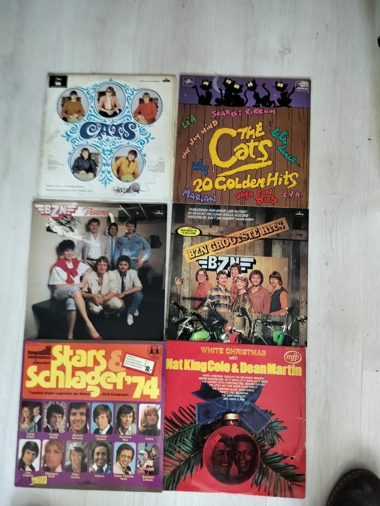 Diverse LP's: The Cats, BZN, Kerst & Schlager '74, Cd's en Dvd's, Vinyl | Pop, Ophalen of Verzenden, Gebruikt, 12 inch