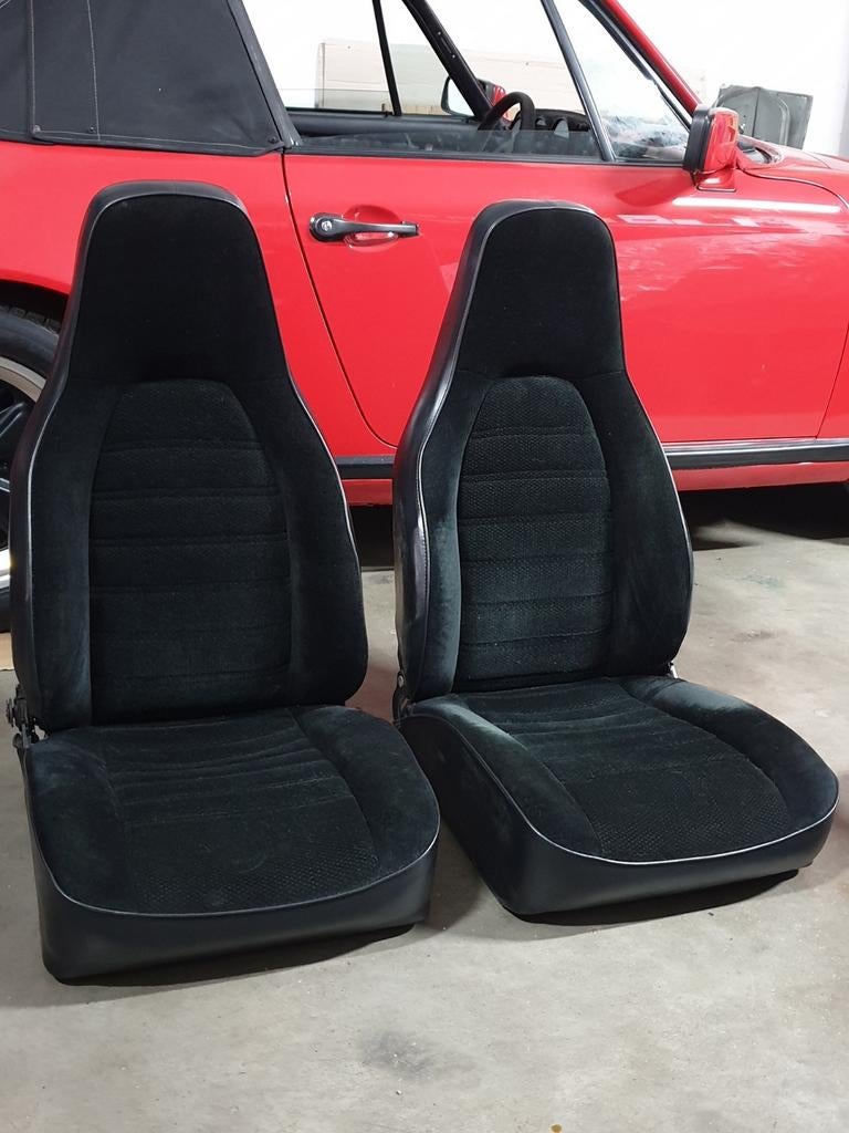 Porsche 911 2.7 Carrera Stoelen Zwart Velours, Ophalen, Gebruikt, Porsche