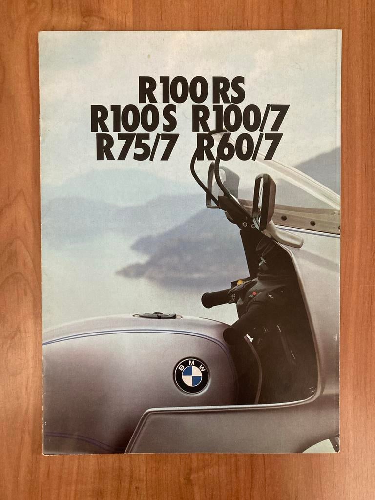 BMW R100 RS R100 S R100/7 R75/7 R60/7 brochure, Ophalen of Verzenden, BMW