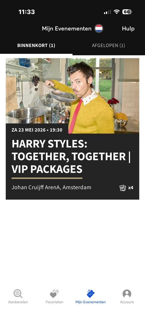 Harry Styles VIP disco package, Drie personen of meer, Mei