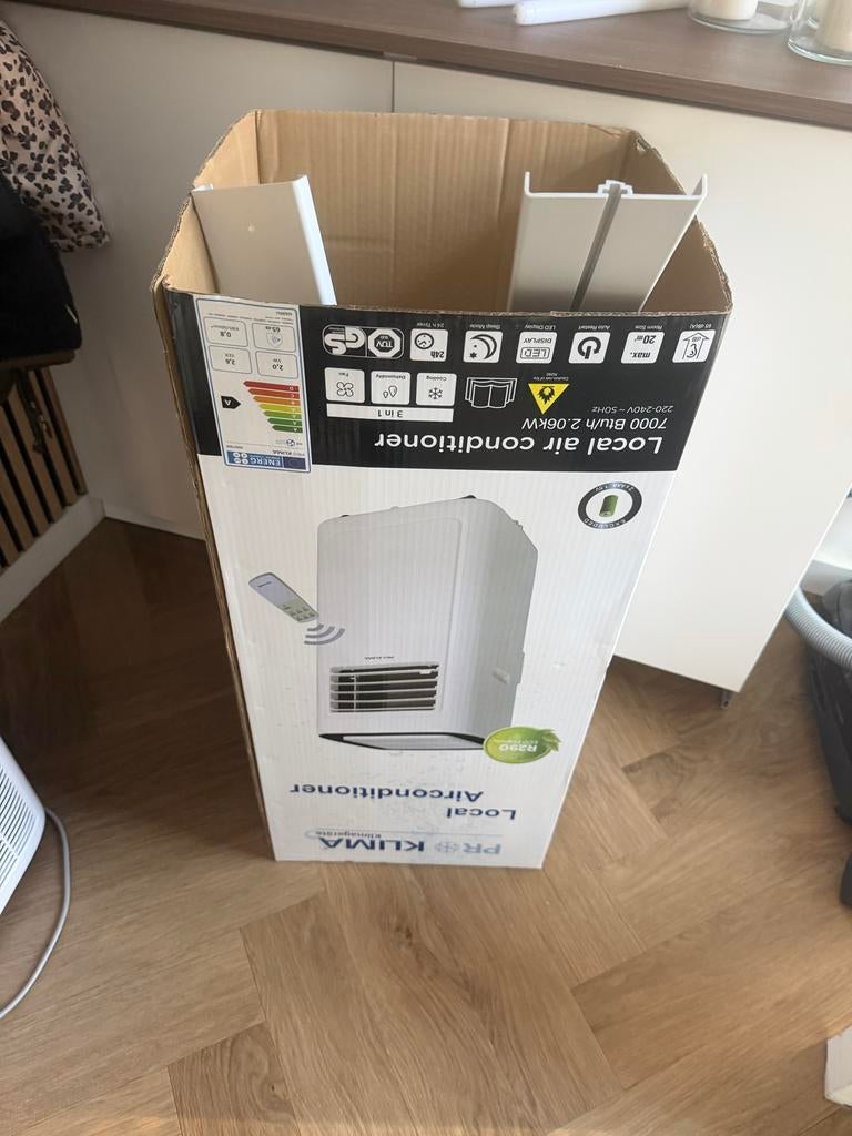 Mobiele airco Pro Klima, Witgoed en Apparatuur, Airco's, Zo goed als nieuw, Mobiele airco, Minder dan 60 m³, 3 snelheden of meer