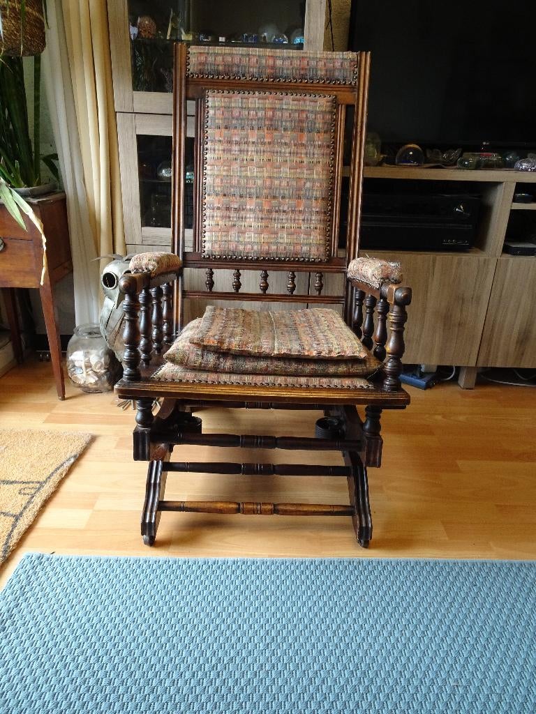 antieke engelse schommelstoel, Ophalen