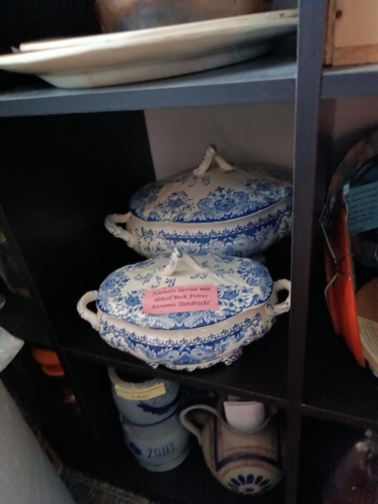 Antieke Terrine s met deksel Boch Frère Dordrecht, Ophalen, Nieuw