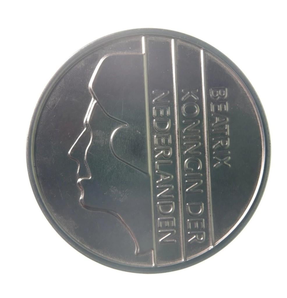 Nederland Guldenmuntenset Beatrix in blik, Postzegels en Munten, Munten | Nederland, Ophalen of Verzenden, Koningin Beatrix, Overige waardes