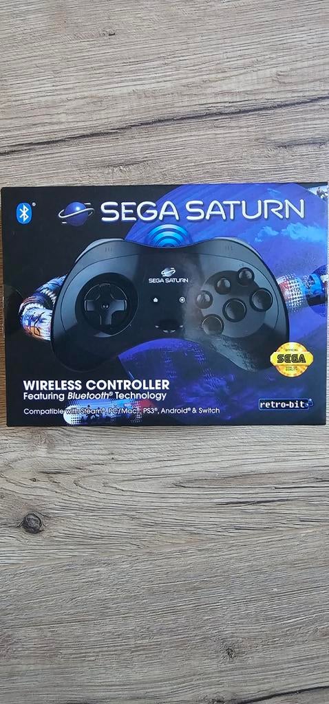 Sega Saturn Bluetooth Controller, Spelcomputers en Games, Spelcomputers | Sega, Ophalen of Verzenden, Nieuw, Met 1 controller