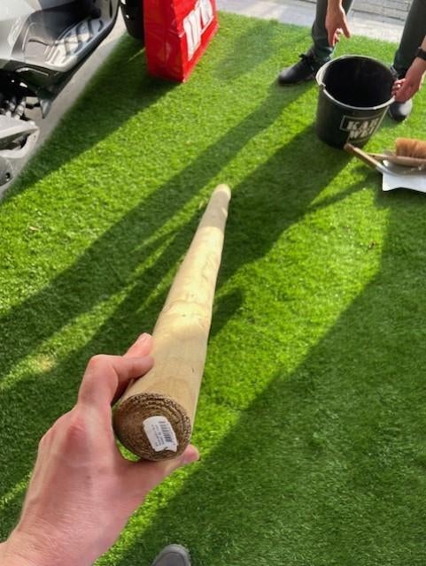 Vuren Boompaal (rond 6cm) 160 cm lang (1 STUKS), Tuin en Terras, Ophalen, Nieuw, Minder dan 180 cm, Palen