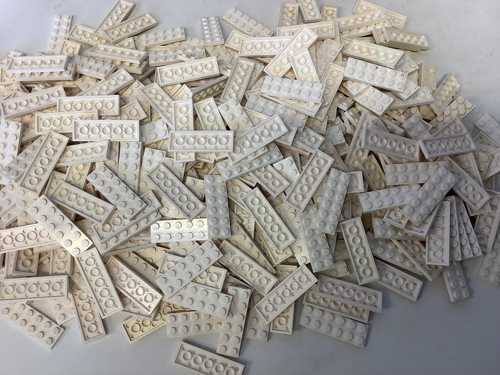 Lego plaat 2x6 wit, Ophalen of Verzenden, Gebruikt, Losse stenen, Lego