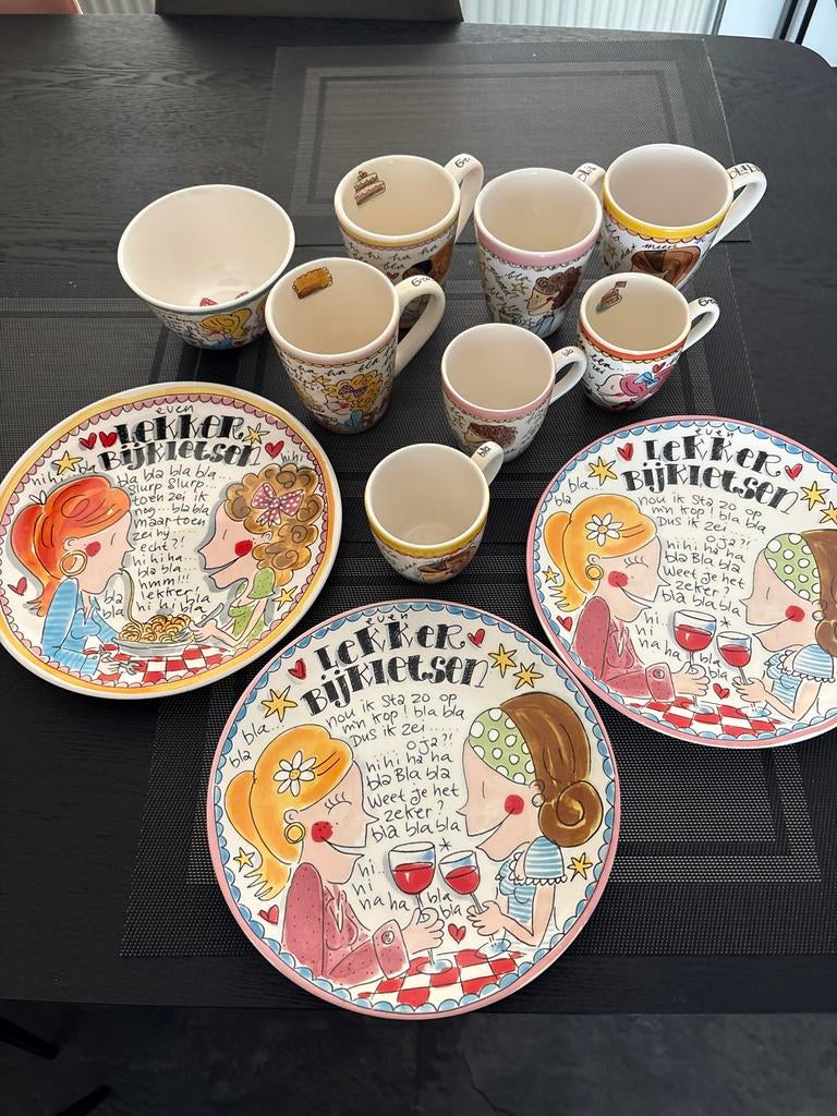 Blond Amsterdam Even Bijkletsen Servies - Zo goed als nieuw, Ophalen, Blond Amsterdam, Keramiek, Zo goed als nieuw