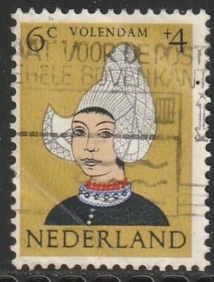 Nederland 1960 748 Kind 6c Volendam, Gest, Postzegels en Munten, Ophalen of Verzenden, Na 1940, Gestempeld