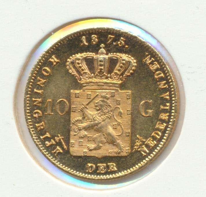 Nederland gouden tientje Willem 3 (Willekeurig jaartal), Ophalen of Verzenden, Goud
