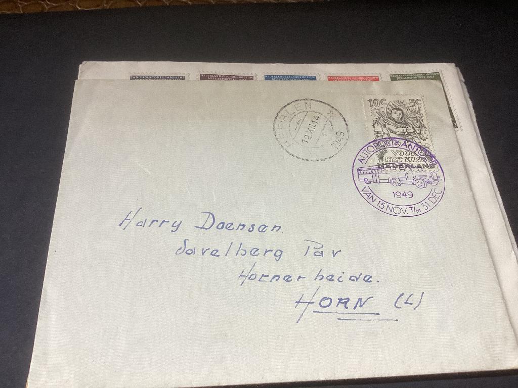 No203 Autopostkantoor Heerlen 1212-1949 Heb ook van Neder, Postzegels en Munten, Ophalen, Beschreven, Nederland