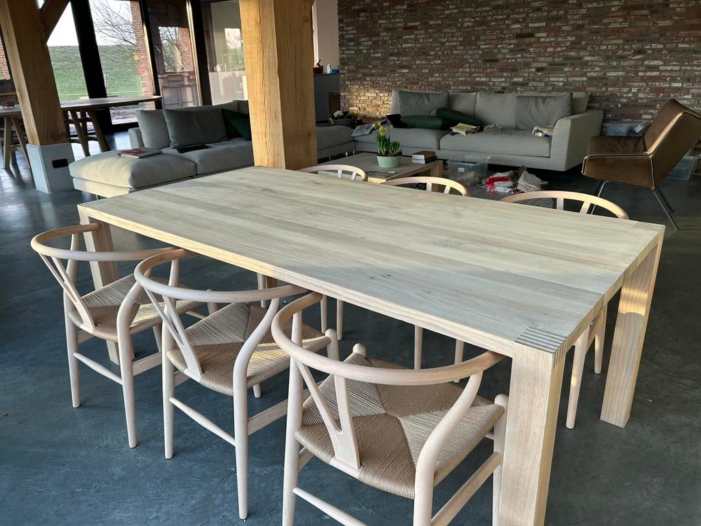 Pilat & Pilat eetkamertafel, Huis en Inrichting, Tafels | Eettafels, Ophalen, Gebruikt, 100 tot 150 cm, 200 cm of meer