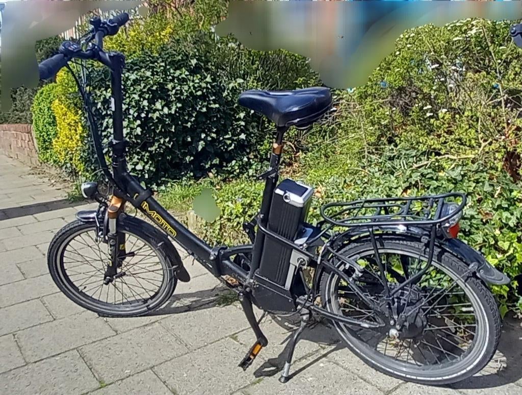 Nimoto elektrische vouwfiets, Fietsen en Brommers, Fietsen | Vouwfietsen, 20 inch of meer, Gebruikt, Versnellingen, Totaal opvouwbaar