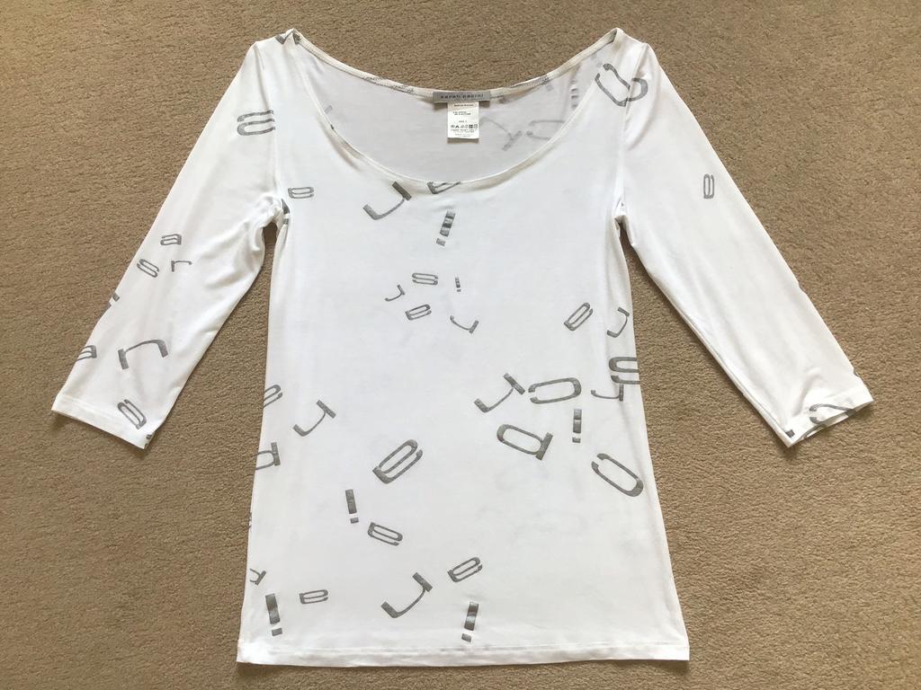 Sarah Pacini T-Shirt mt 36, Wit, Ophalen of Verzenden, Zo goed als nieuw, Korte mouw