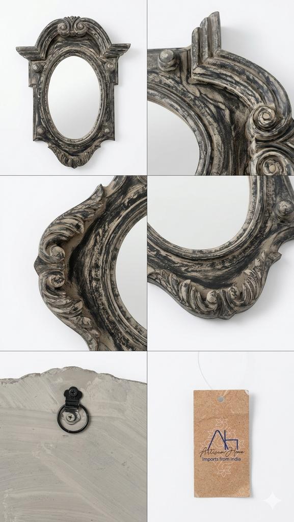 Ossenoog Spiegel Landelijk Wonen - Rustieke Charme, Minder dan 50 cm, Gebruikt, Ophalen of Verzenden, Minder dan 100 cm