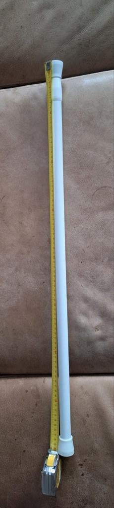 Douchegordijnstang klemstang aluminium wit, Ophalen of Verzenden, Nieuw, Wit, Overige typen