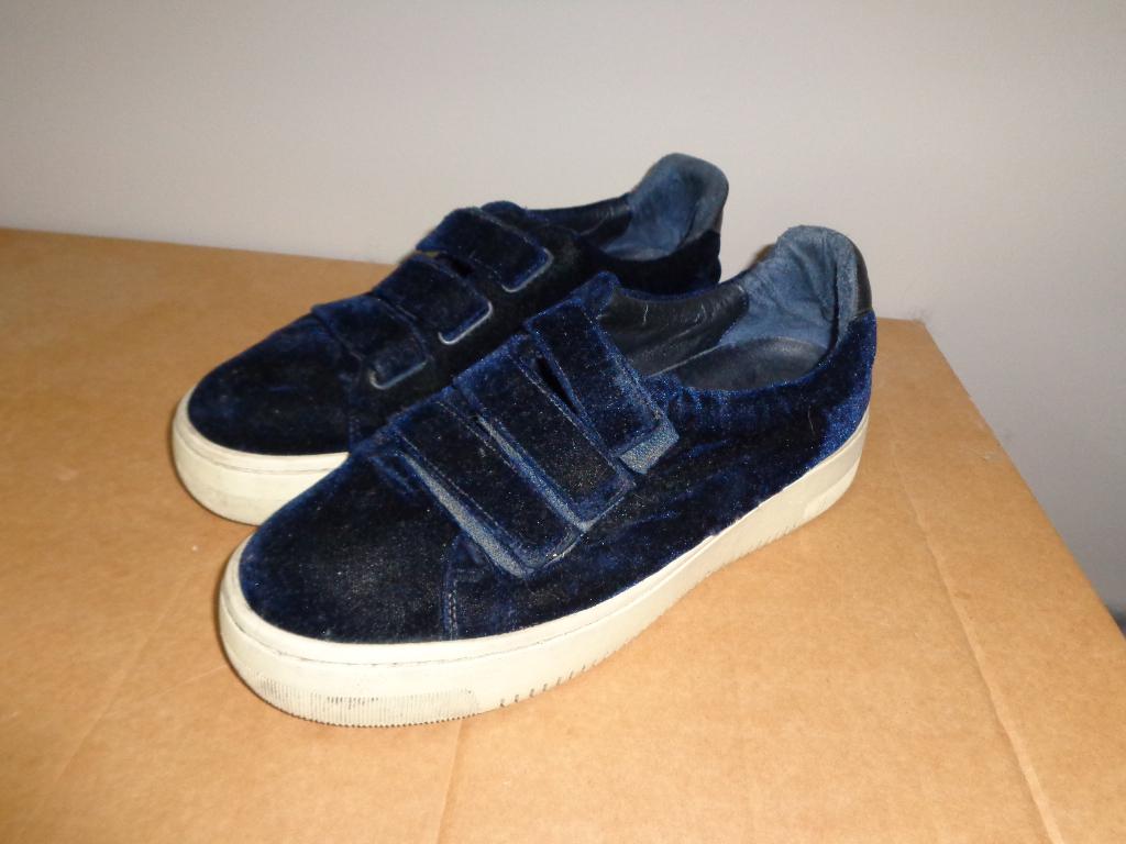 blauwe damessneakers van Sandro, maat 40, Kleding | Dames, Schoenen, Blauw, Ophalen of Verzenden, Sneakers of Gympen, Zo goed als nieuw