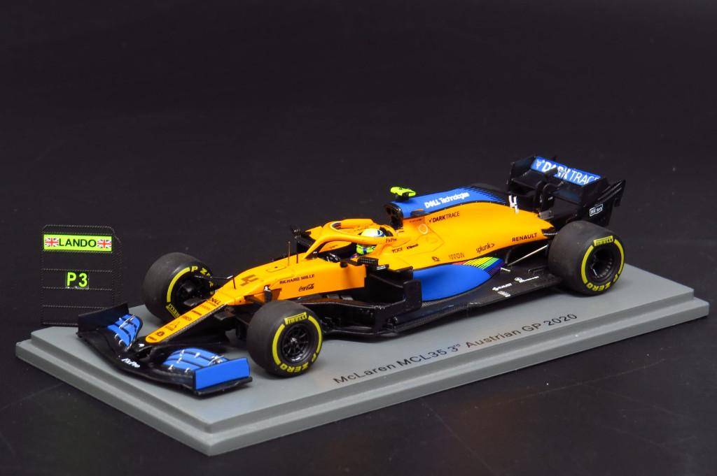 ✅ Lando Norris 1:43 1e Podium 2020 Mclaren Spark S6469 F1, Verzamelen, Ophalen of Verzenden, Nieuw, Formule 1