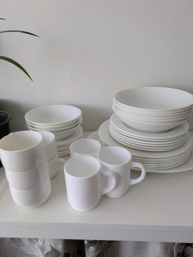 Wit servies, Ophalen, Bord(en), Overige stijlen, Glas