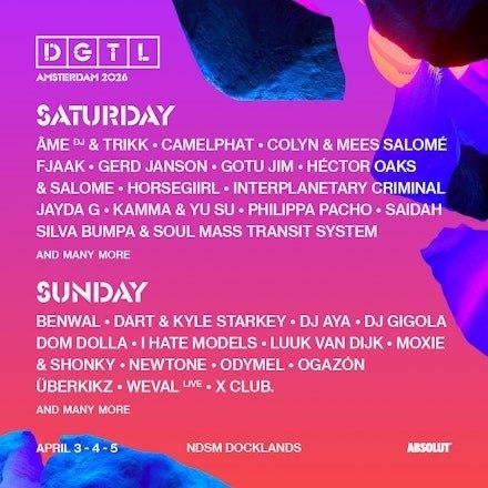 4 kaarten DGTL festival ZONDAG NACHT!, Drie personen of meer, Ticket of Toegangskaart