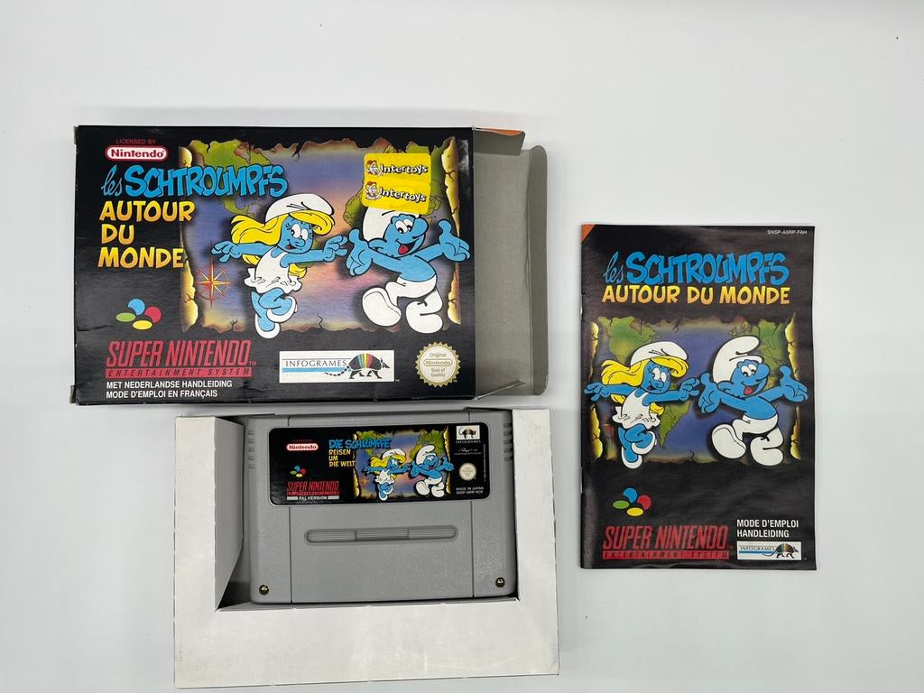 Smurfen / Schtroumpfs *MINT* Super Nintendo SNES PAL FAH CIB, Spelcomputers en Games, Games | Nintendo Super NES, Avontuur en Actie